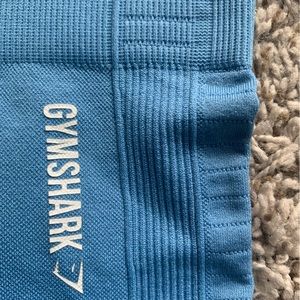 Blue energy seamless gymshark leggings, size S. Well worn in good condition.
